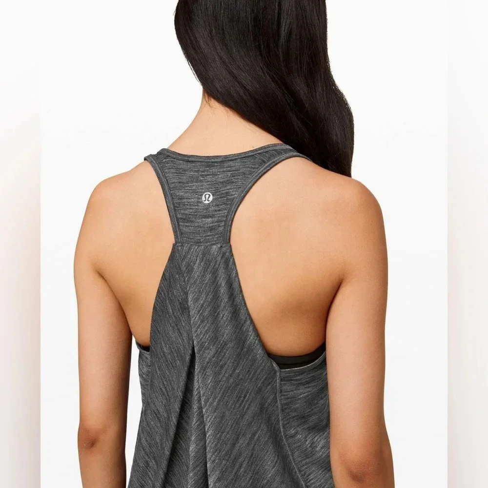 Lululemon Essential Tank Heathered Black